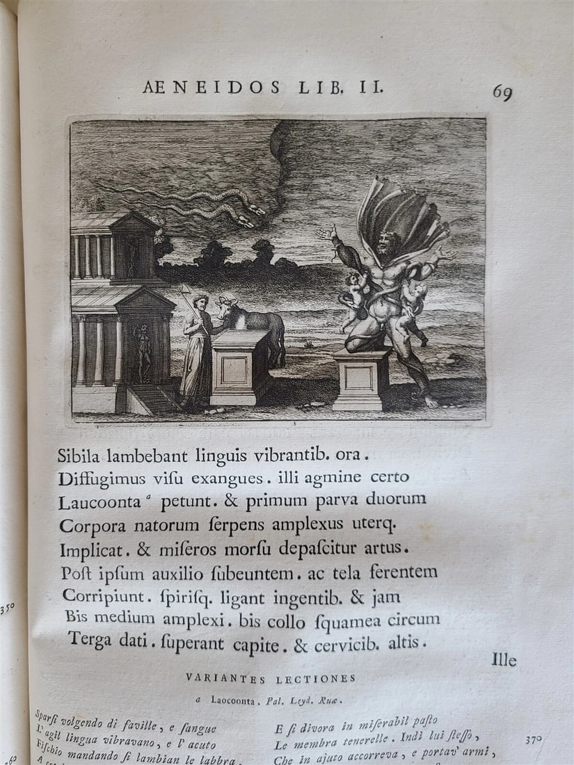 1764 VIRGIL ROMAN POETRY ILLUSTRATED 2 FOLIOS antique Bucolica Georgica antique - 16