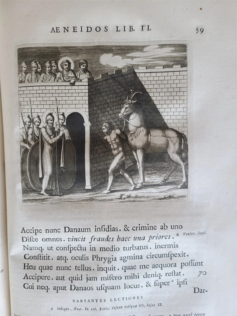 1764 VIRGIL ROMAN POETRY ILLUSTRATED 2 FOLIOS antique Bucolica Georgica antique - 17