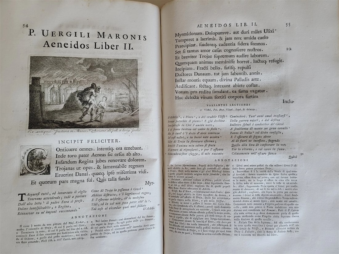 1764 VIRGIL ROMAN POETRY ILLUSTRATED 2 FOLIOS antique Bucolica Georgica antique - 18