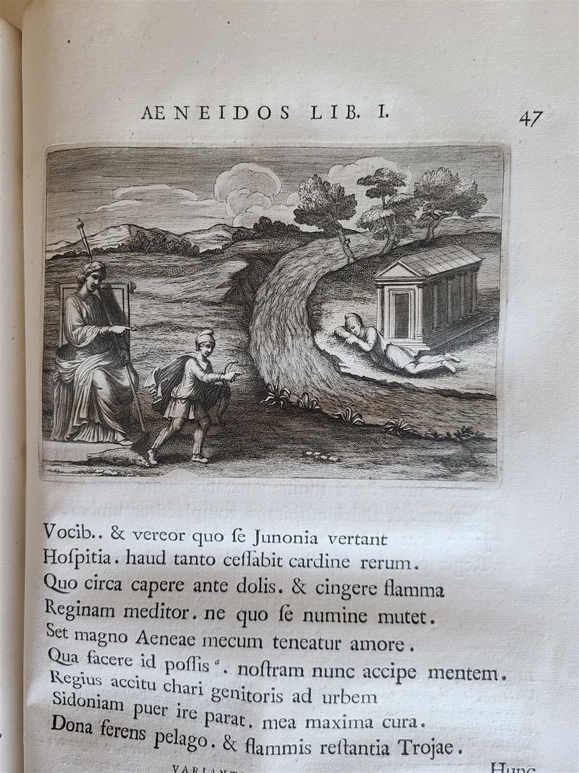 1764 VIRGIL ROMAN POETRY ILLUSTRATED 2 FOLIOS antique Bucolica Georgica antique - 19