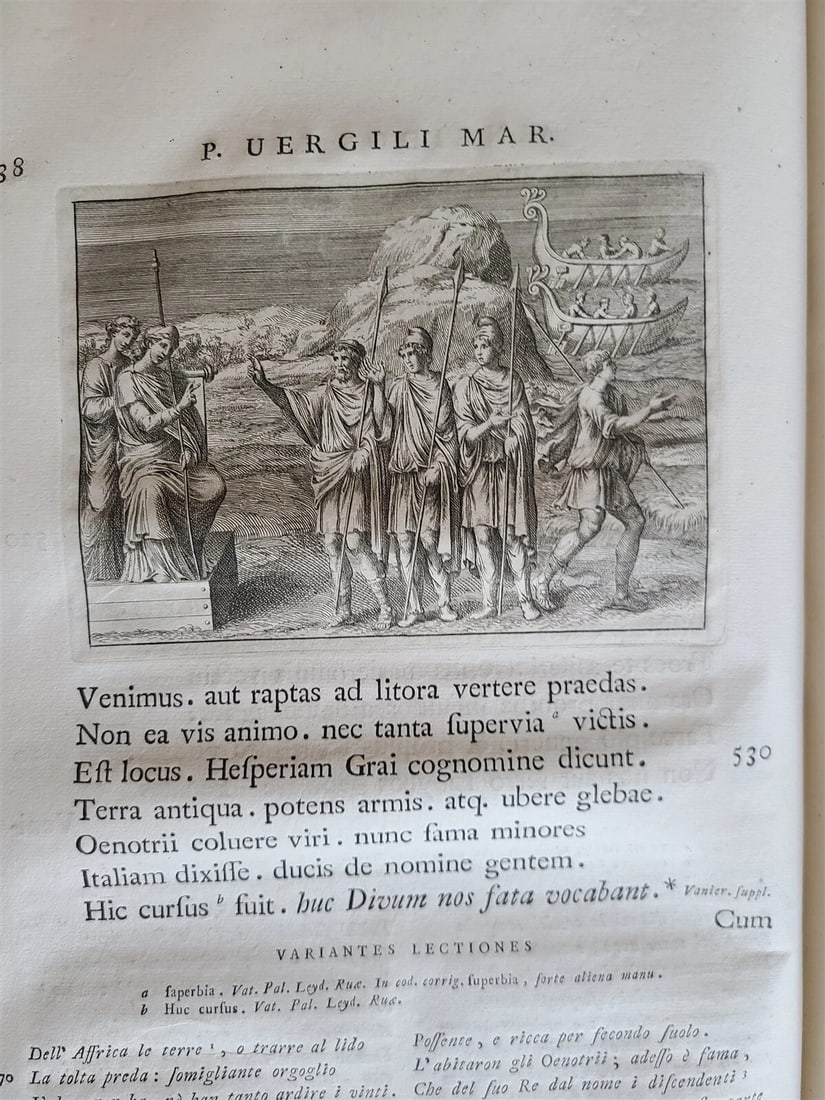 1764 VIRGIL ROMAN POETRY ILLUSTRATED 2 FOLIOS antique Bucolica Georgica antique - 20