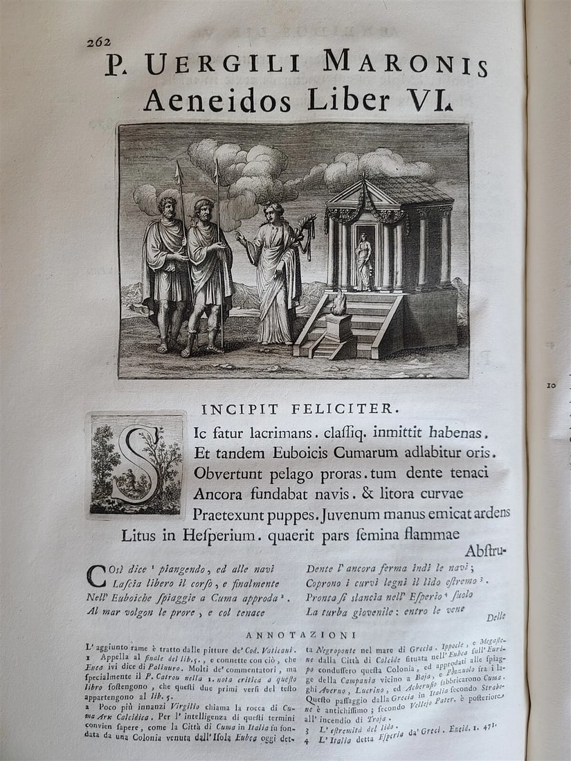 1764 VIRGIL ROMAN POETRY ILLUSTRATED 2 FOLIOS antique Bucolica Georgica antique - 5