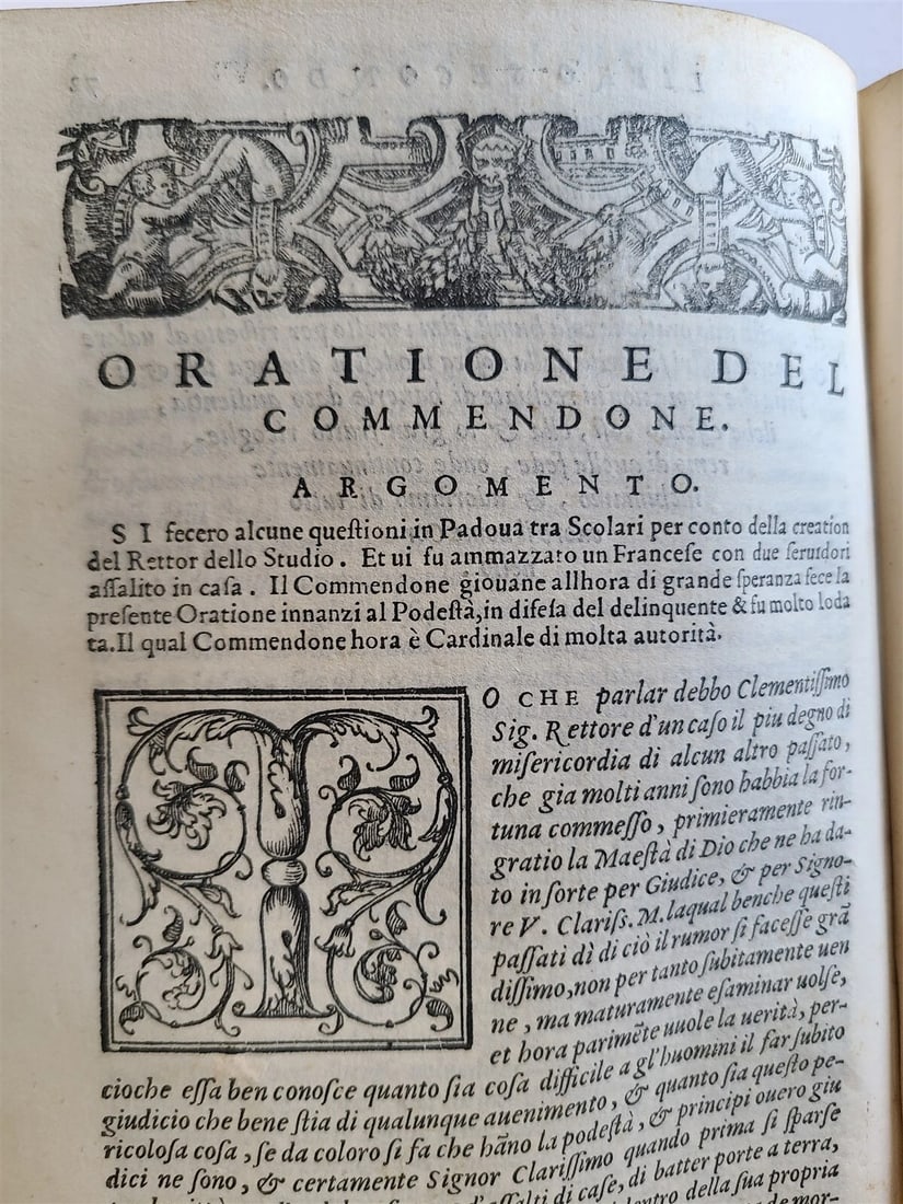 1569 ORATIONS by MANY ILLUSTRIOUS MEN - FRANCESCO SANSOVINO antique VELLUM - 13
