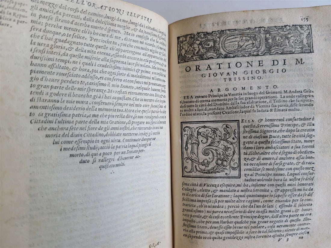 1569 ORATIONS by MANY ILLUSTRIOUS MEN - FRANCESCO SANSOVINO antique VELLUM - 20