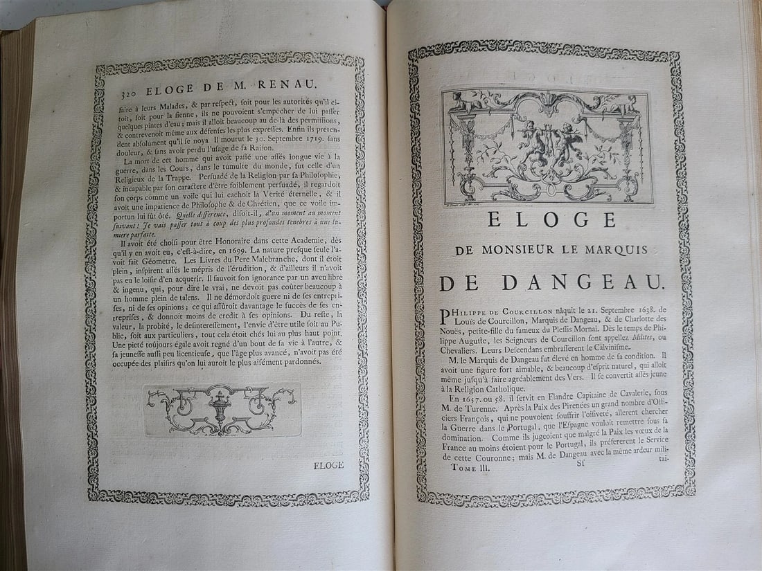 1728 Bernard Le Bovier de Fontenelle WORKS 3 FOLIO VOLUMES ILLUSTRATED antique - 18