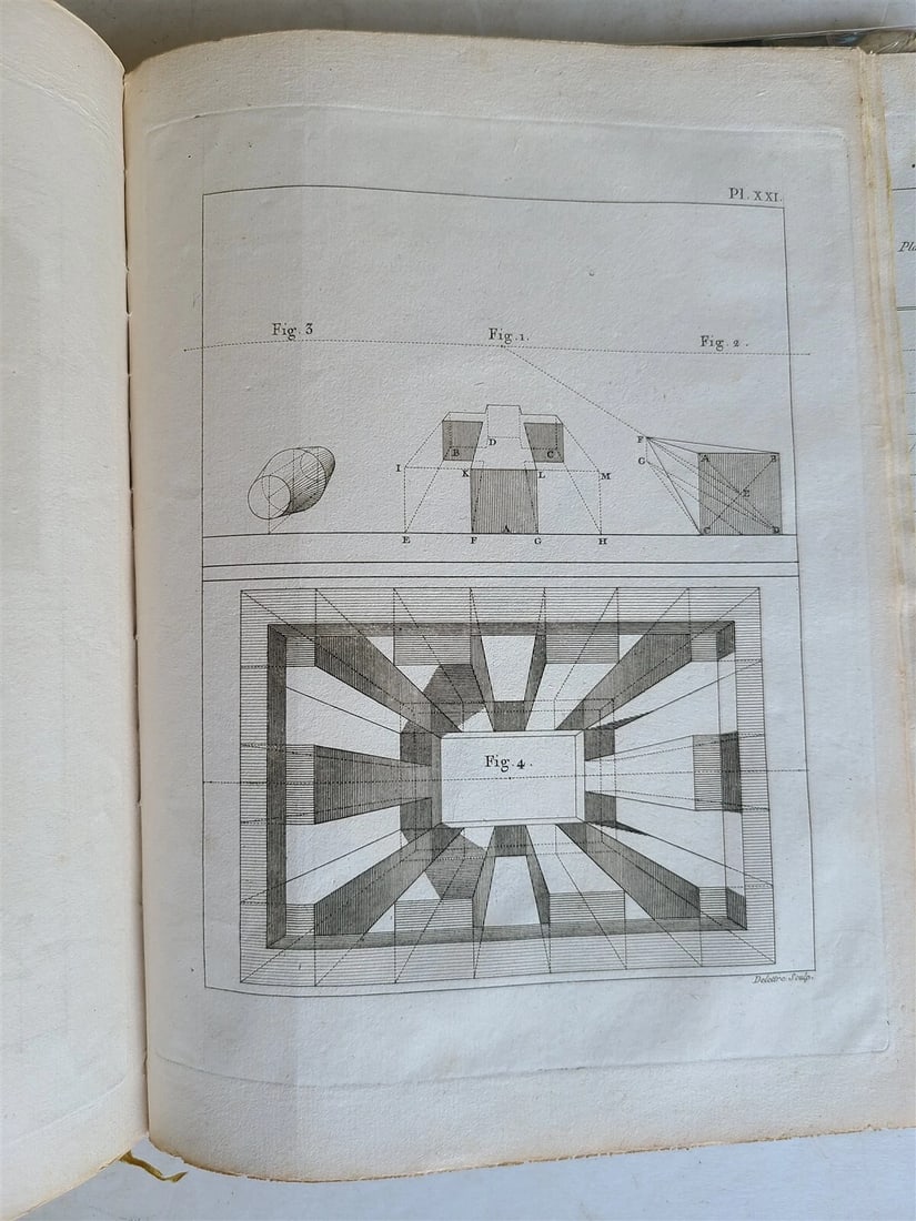 1799 ELEMENTS of PRACTICAL PERPECTIVE for ARTISTS ILLUSTRATED antique in French - 11