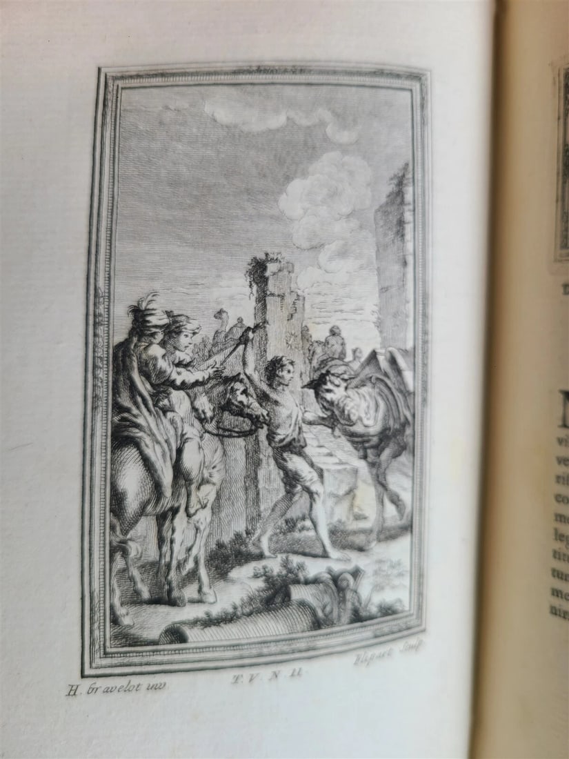 1757 IL DECAMERON by Giovanni BOCCACCIO antique 5 VOLUMES ILLUSTRATED 110 plates - 16