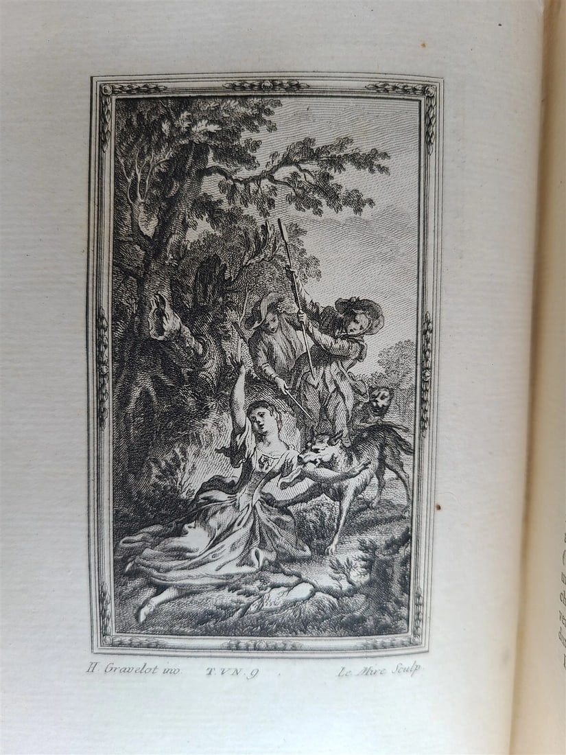 1757 IL DECAMERON by Giovanni BOCCACCIO antique 5 VOLUMES ILLUSTRATED 110 plates - 17