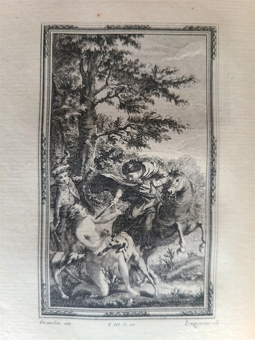 1757 IL DECAMERON by Giovanni BOCCACCIO antique 5 VOLUMES ILLUSTRATED 110 plates - 20