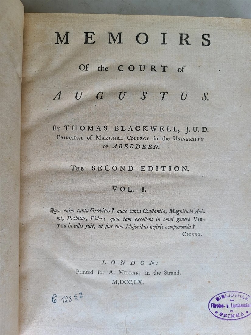 1760 MEMOIRS of COURT of AUGUSTUS BLACKWELL SCOTLAND 3 VOLS antique ILLUSTRATED - 3