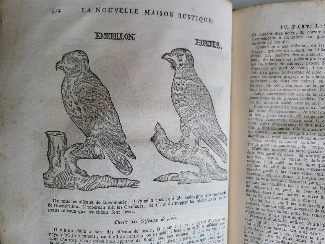 1777 2 VOLUMES antique ILLUSTRATED ANIMAL HUSBANDRY TOOLS PLANTING FORESTRY - 10