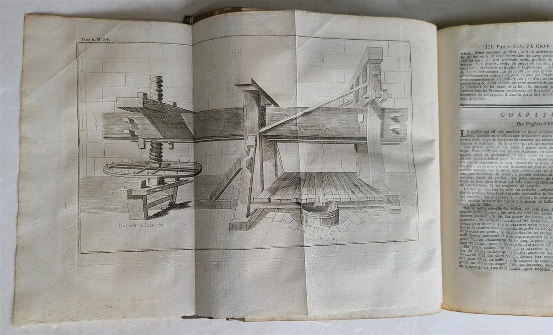 1777 2 VOLUMES antique ILLUSTRATED ANIMAL HUSBANDRY TOOLS PLANTING FORESTRY - 16