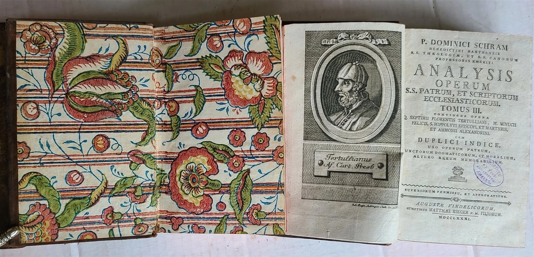 1780-89 THEOLOGY by DOMINICI SCHRAM 12 VOLUMES ILLUSTRATED antique DECORATIVE - 16