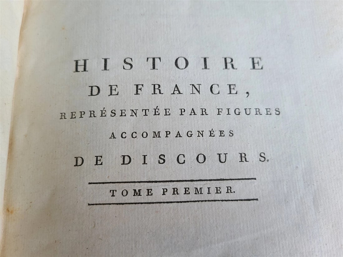 1787 FRENCH HISTORY 4 VOLUMES ILLUSTRATED w/ 115 NICE ENGRAVINGS antique - 5