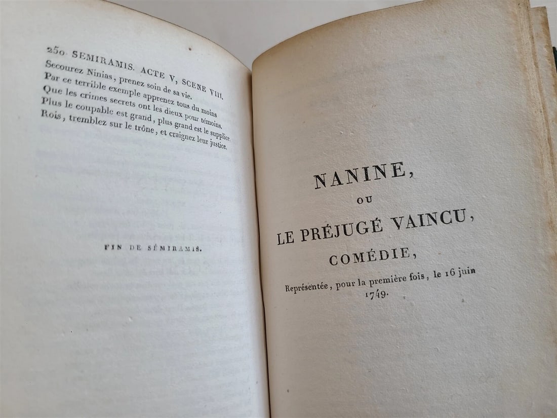 1818 FRENCH THEATRE PLAYS 38 VOLUMES antique DECORATIVE BINDINGS - 5