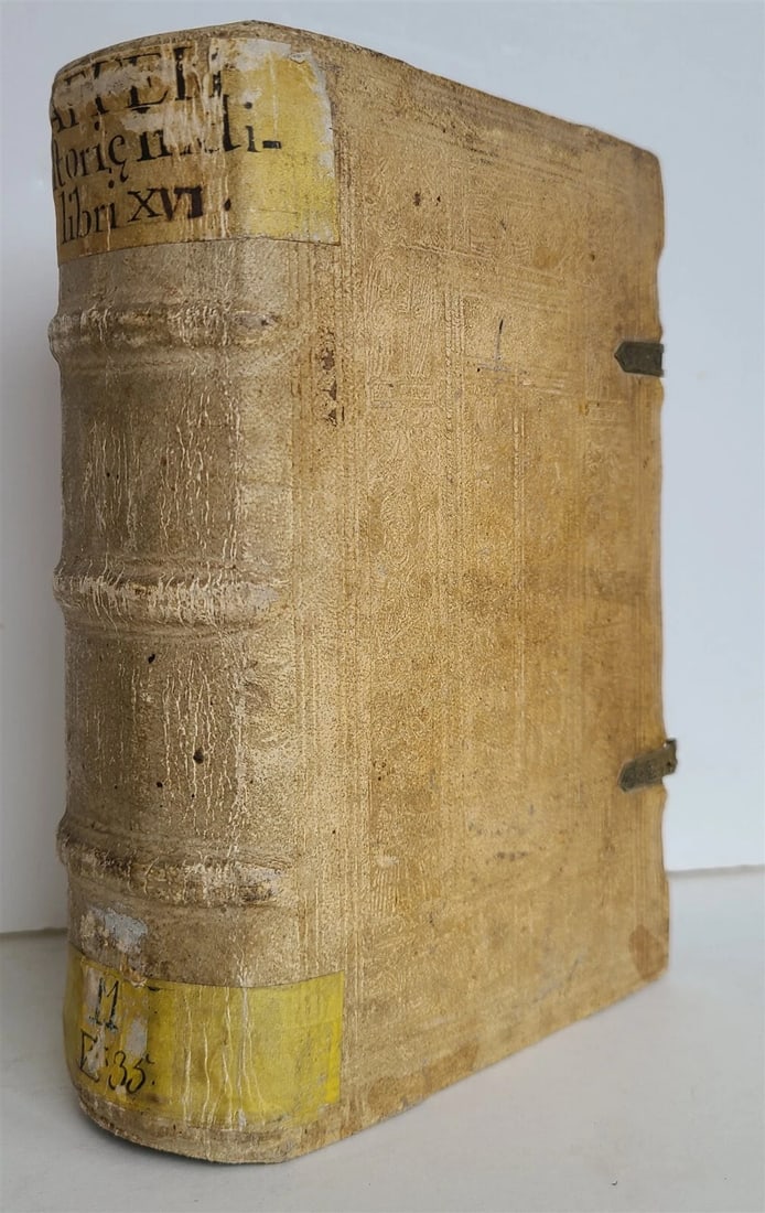 1605 HISTORY of INDIA by G. Maffei LATIN antique PIGSKIN Historiarum Indicarum - 2