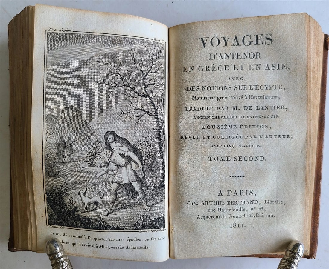 1811 ANTENOR'S TRAVELS Voyages d'Antenor en Grece et en Asie ANTIQUE iilustrated - 5