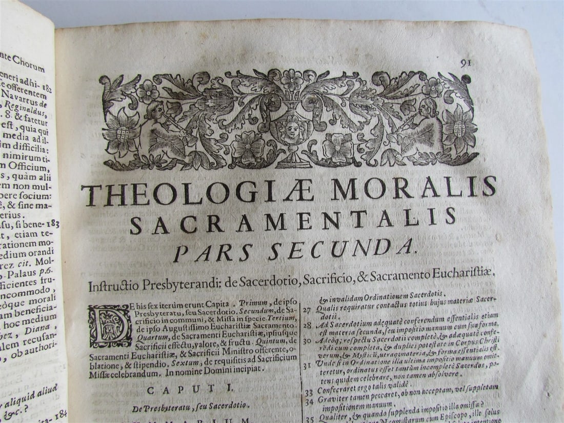1704 PATRITII SPORER PASSAVIENSIS ORDINIS ANTIQUE FOLIO VELLUM BOUND - 5