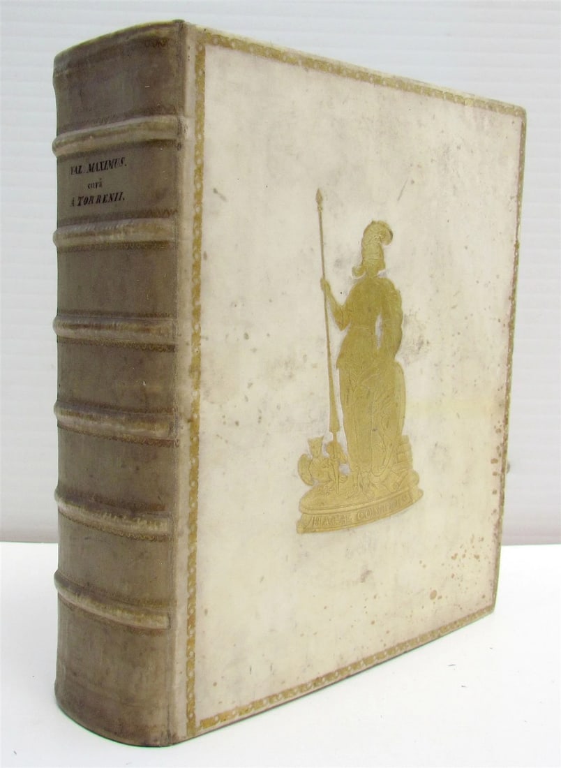 1726 FACTORUM DICTORUMQUE V. MAXIMUS ANTIQUE w/ HAGUE COAT OF ARMS VELLUM LATIN - 2