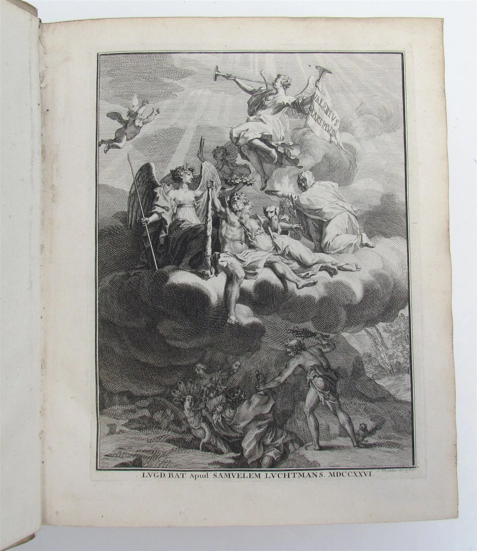 1726 FACTORUM DICTORUMQUE V. MAXIMUS ANTIQUE w/ HAGUE COAT OF ARMS VELLUM LATIN - 6