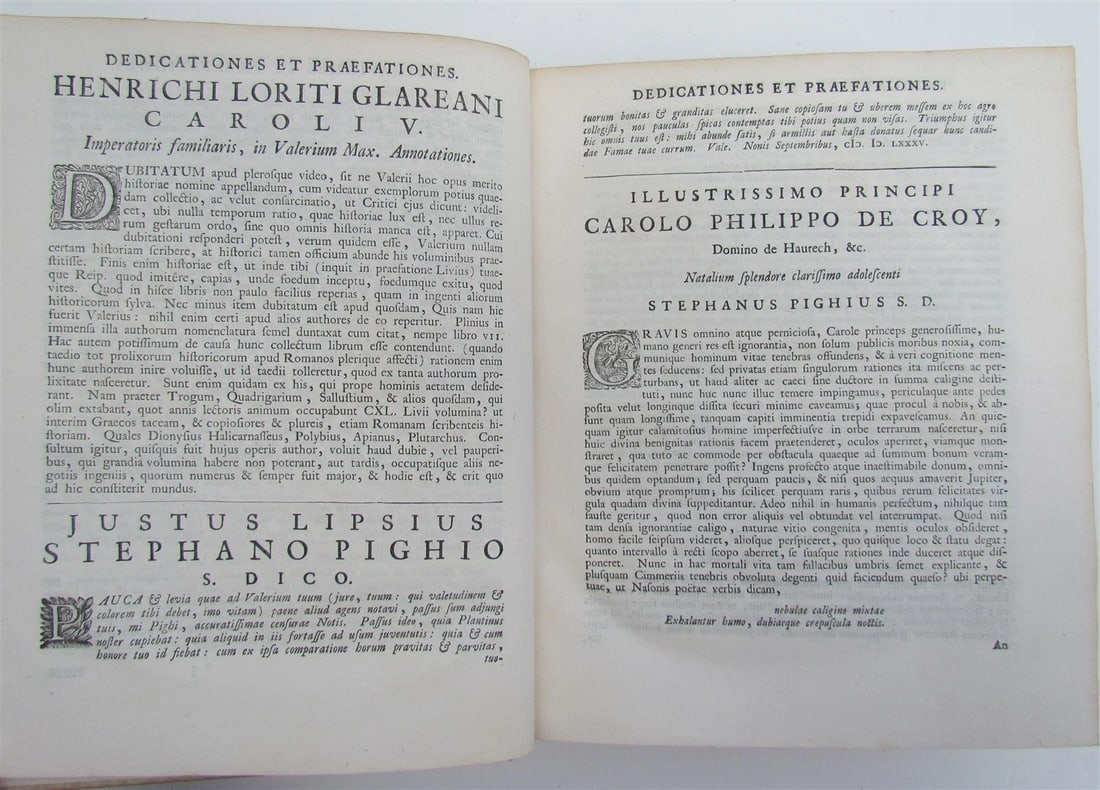 1726 FACTORUM DICTORUMQUE V. MAXIMUS ANTIQUE w/ HAGUE COAT OF ARMS VELLUM LATIN - 9