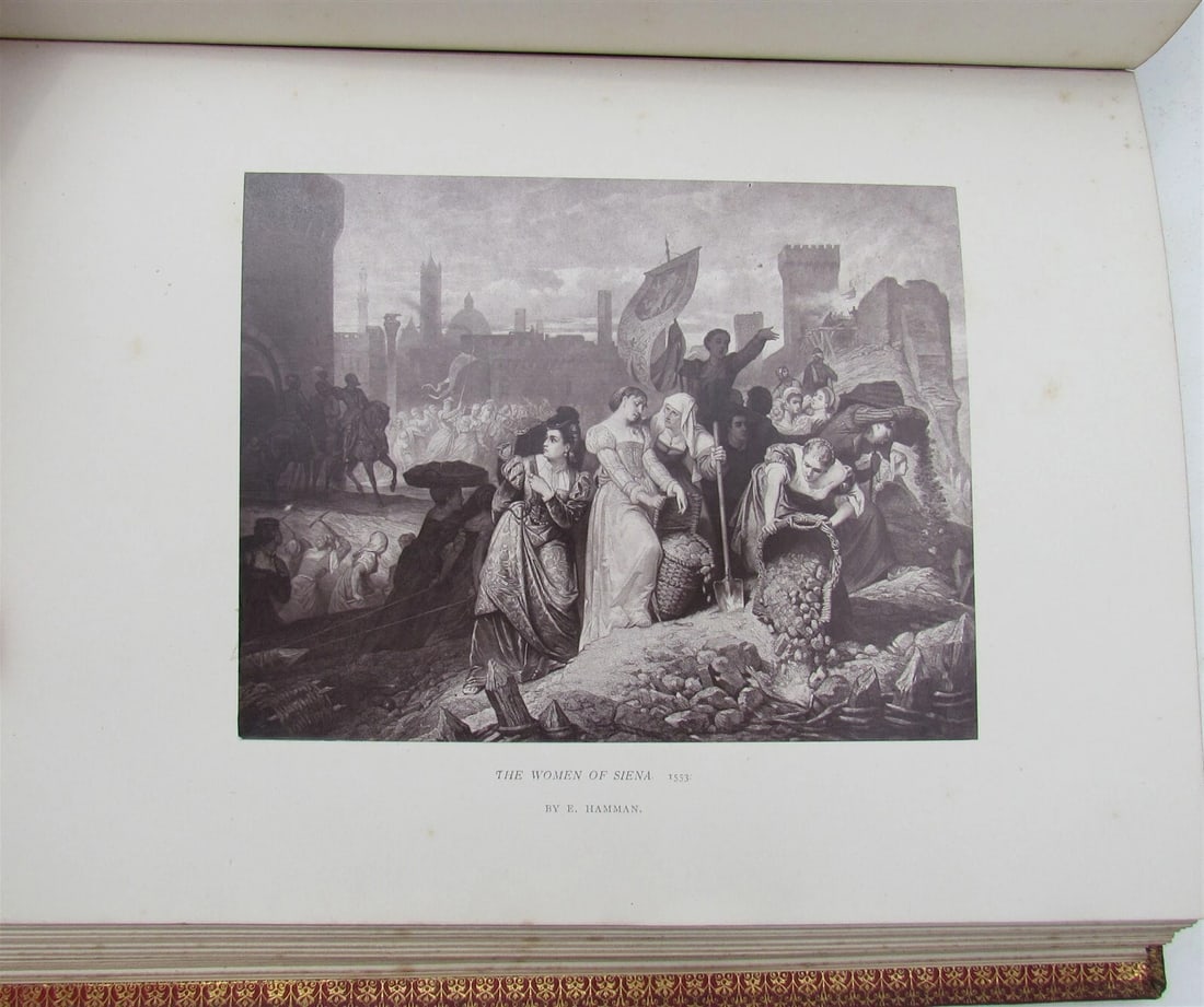1872 GEMS of BELGIAN ART by W. SCOTT antique SIGNED FINE BINDING ILLUSTRATED - 10