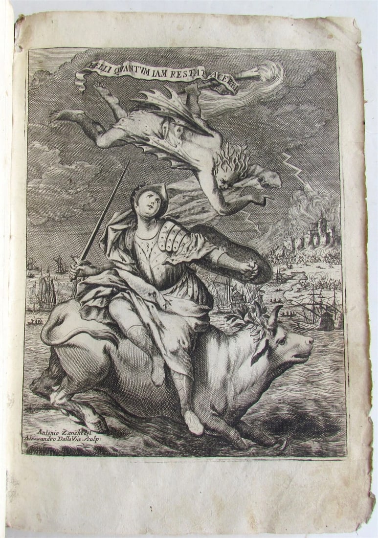 1698 HISTORY of EUROPE WARS FROM 1683 OTTOMAN INVASION IN HUNGARY antique 2 VOL. - 3