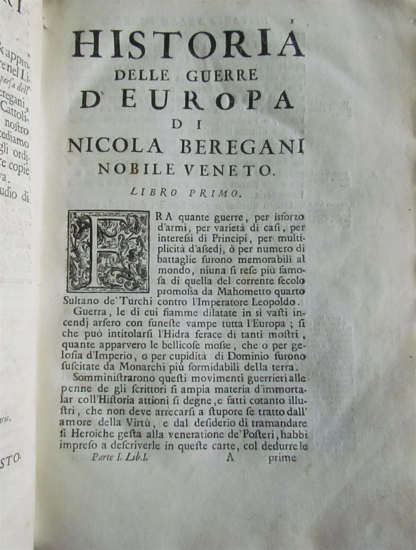 1698 HISTORY of EUROPE WARS FROM 1683 OTTOMAN INVASION IN HUNGARY antique 2 VOL. - 4