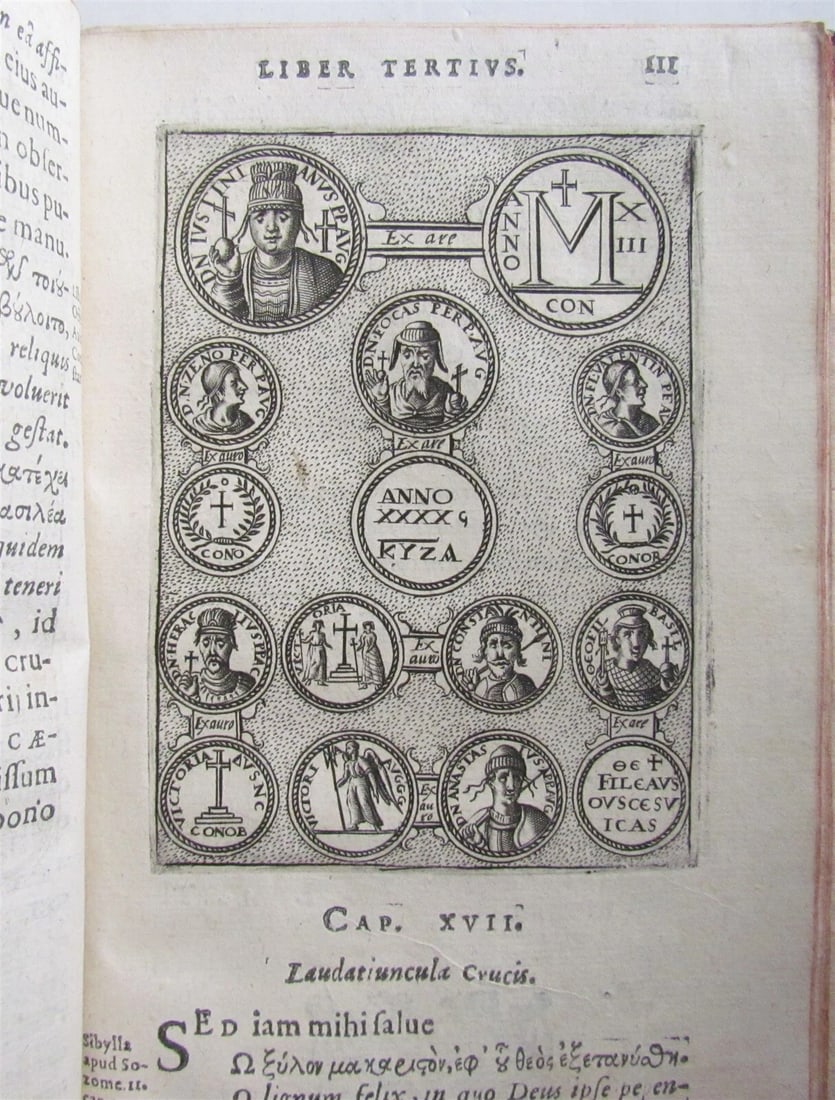 1602 DE CRUCE LIBRI TRES by Justus LIPSIUS antique ILLUSTRATED w/ 19 WOODCUTS - 15