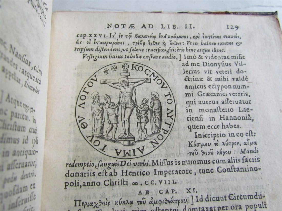 1602 DE CRUCE LIBRI TRES by Justus LIPSIUS antique ILLUSTRATED w/ 19 WOODCUTS - 17