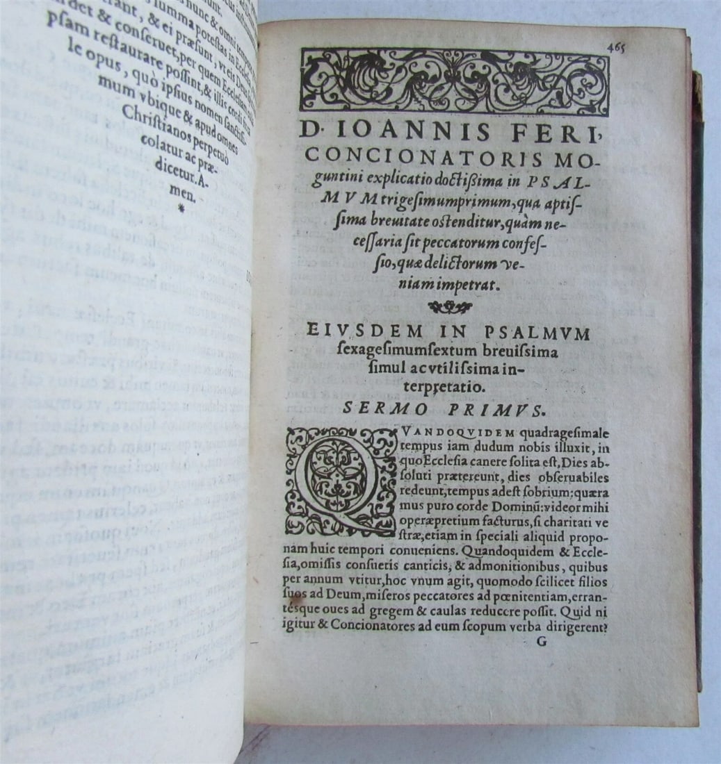 1567 Opuscula varia. by J. FERUS antique in LATIN 16th century - 6
