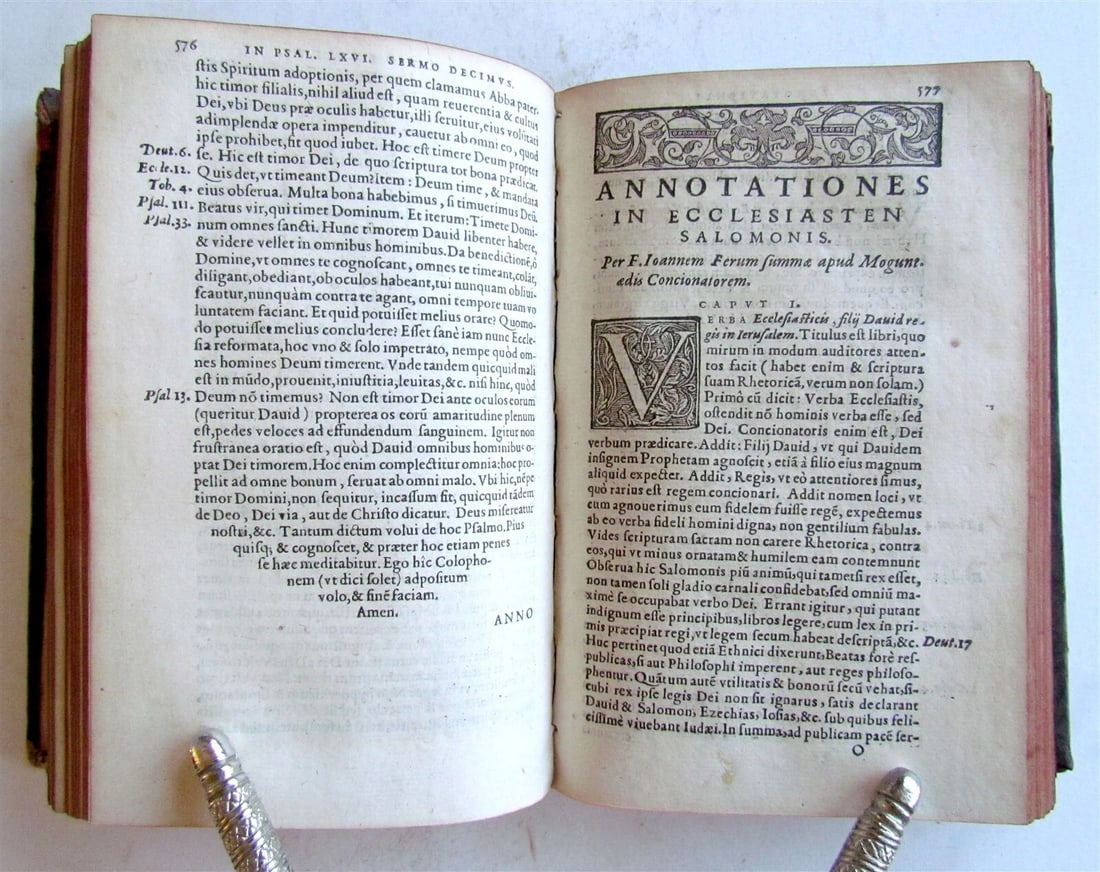 1567 Opuscula varia. by J. FERUS antique in LATIN 16th century - 7