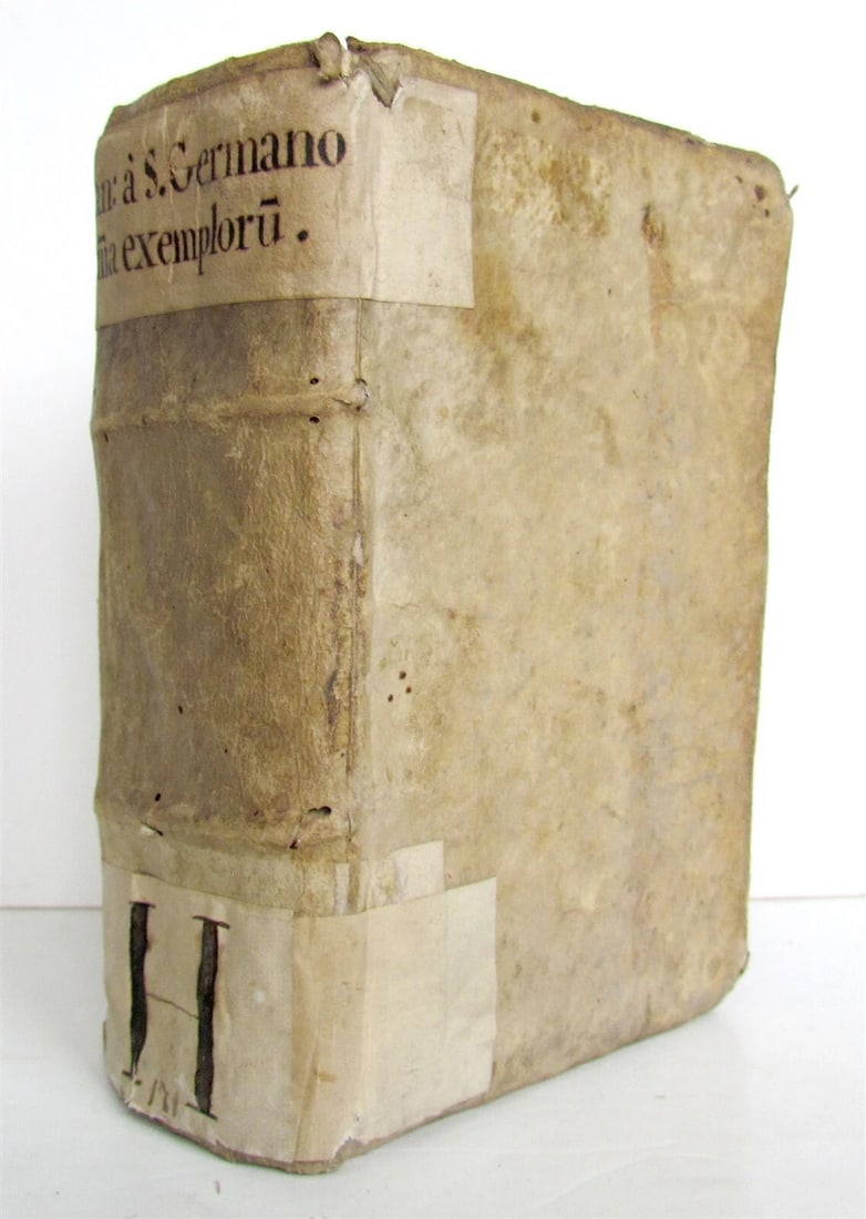 1582 NATURAL & ART HISTORY FOR CLERGY antique VELLUM BOUND 16th CENTURY - 2