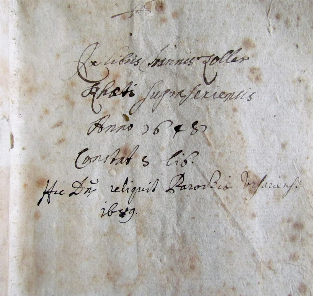 1582 NATURAL & ART HISTORY FOR CLERGY antique VELLUM BOUND 16th CENTURY - 3