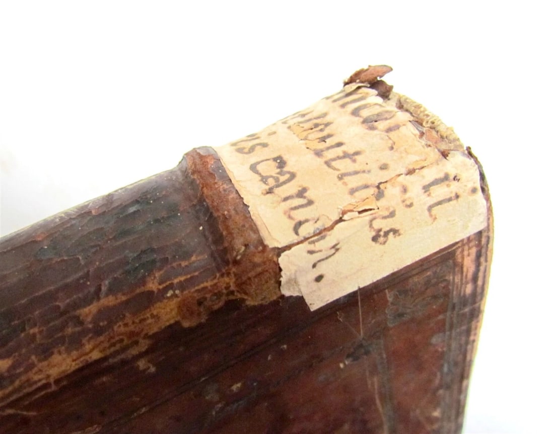 1584 LAW BOOK antique Institutiones iuris canonici IO. PAULO LANCELOTTO PERUSINO - 5