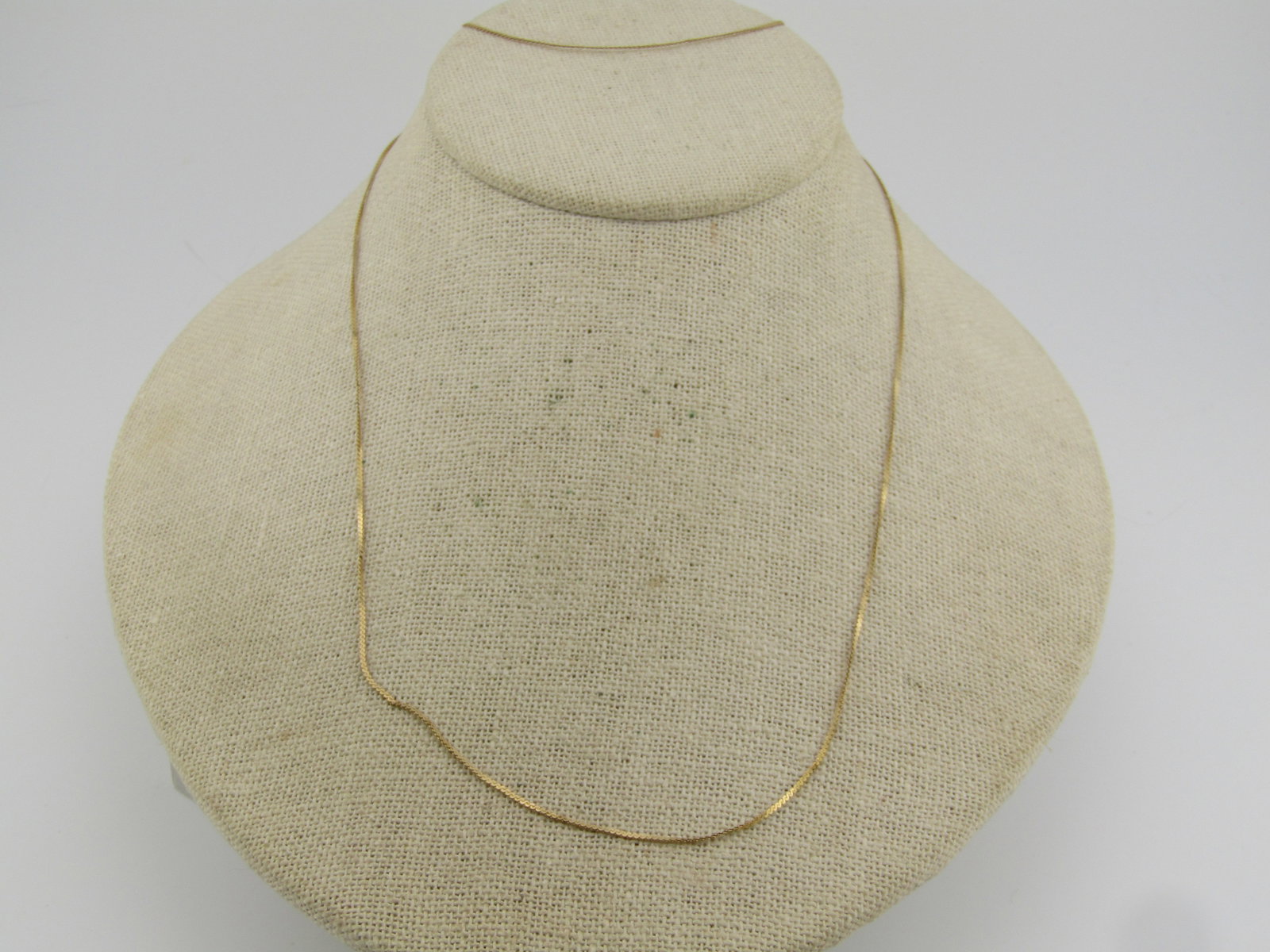 Vintage 14kt Herringbone Chain Necklace, 24", Unisex, Signed Oroamerica - 2
