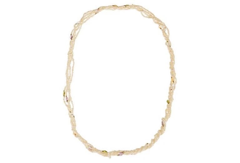 14 Karat Gold Gemstone Freshwater Pearl Torsade - 6