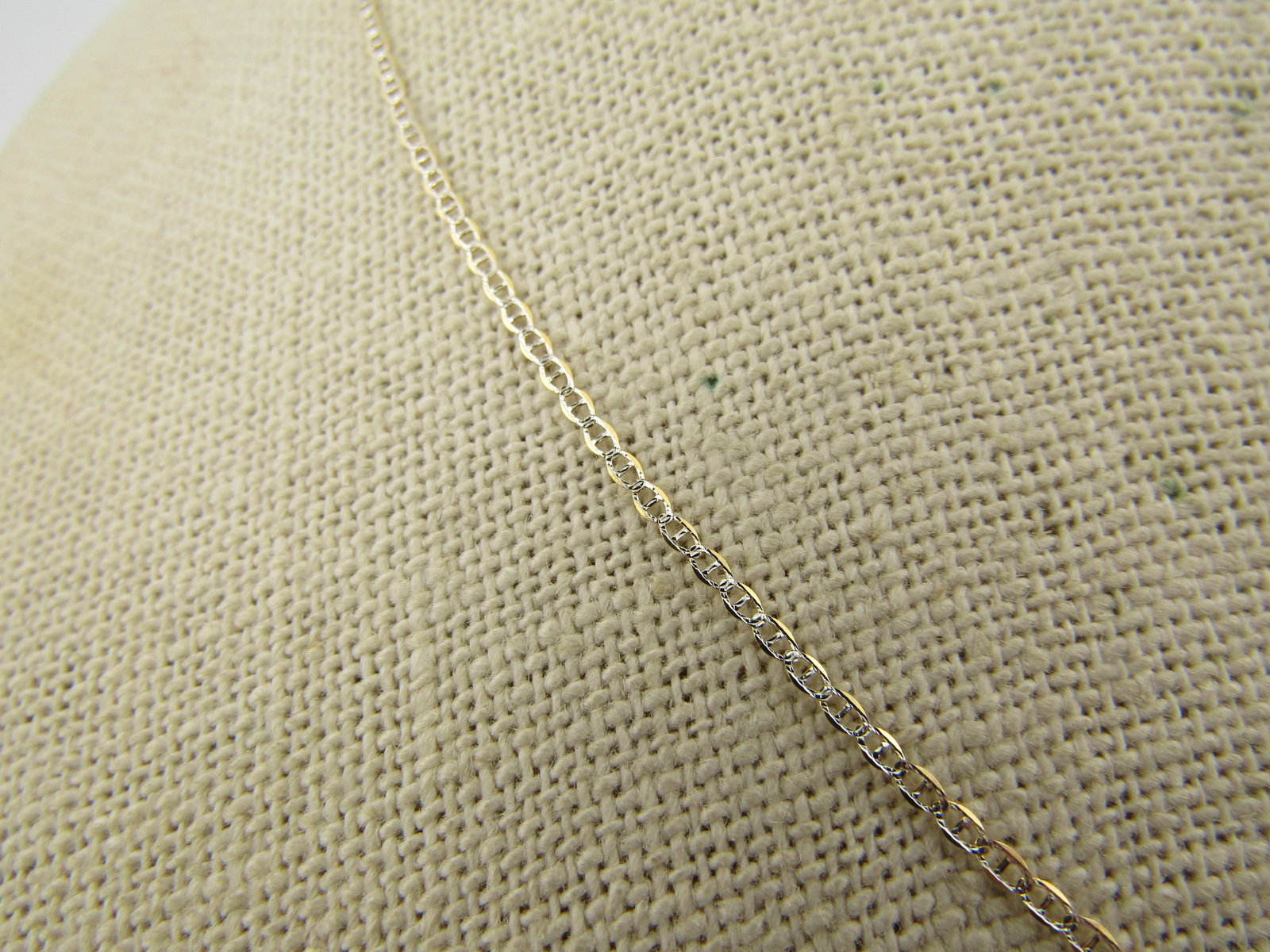 10kt Mariner Style Link 1.5mm Necklace, 18", Signed, New - 2