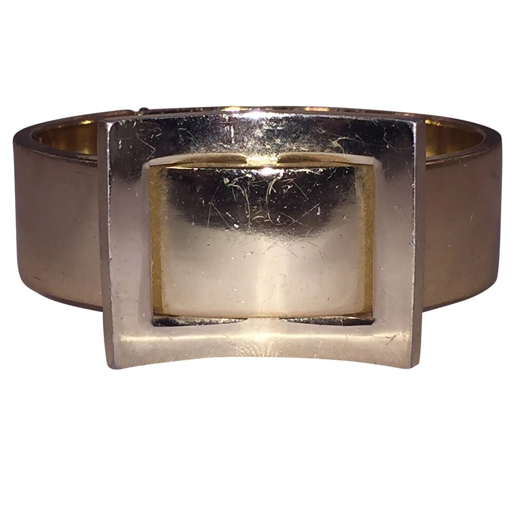 Lanvin Modernist Inspired Gold Tone Bracelet - 2