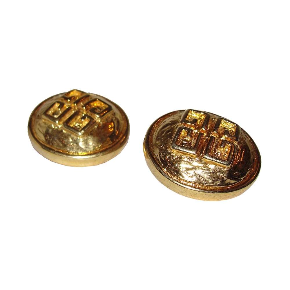 Givenchy 3D Abstract Monogram Dome Earrings - 4