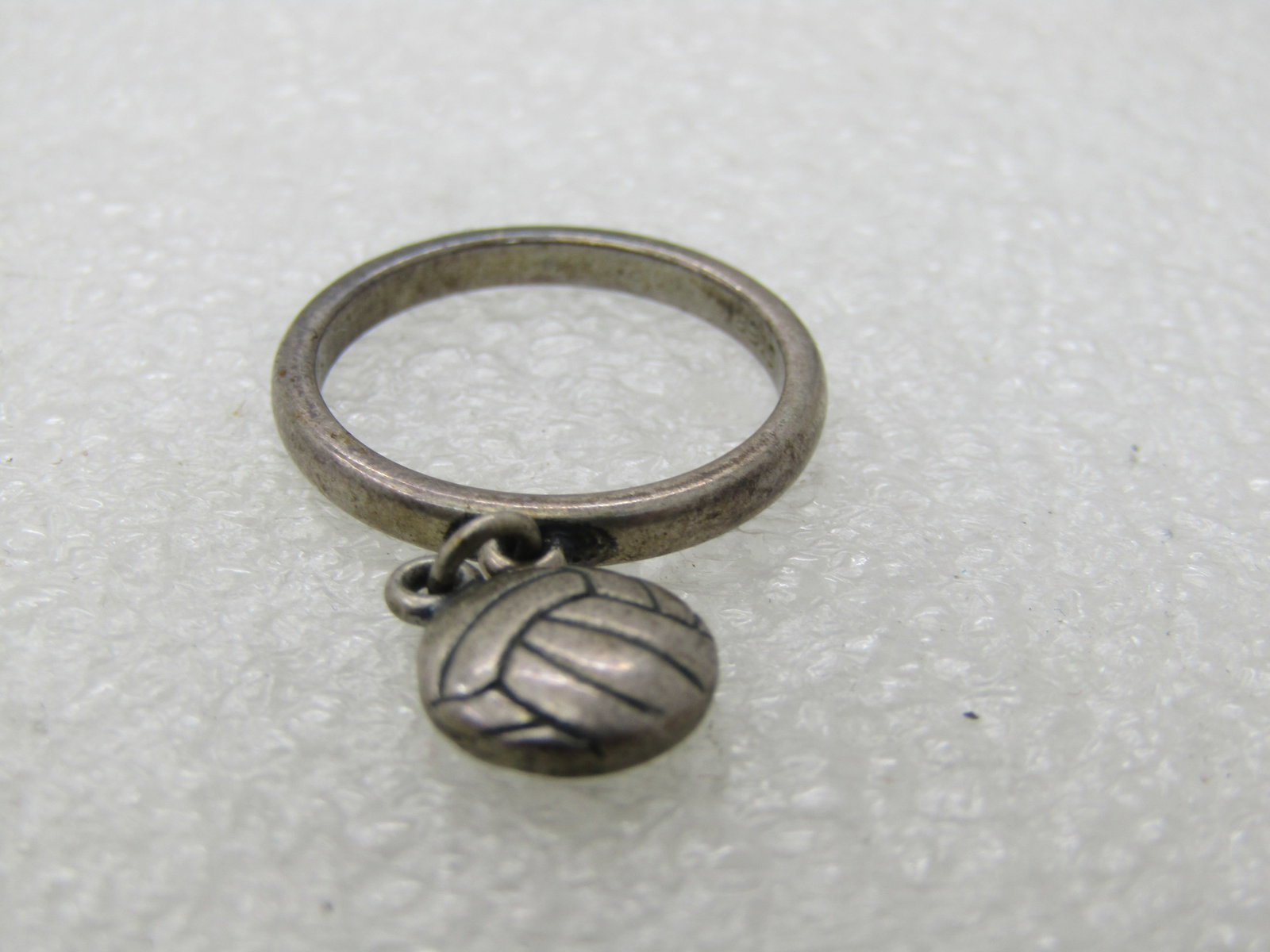 Vintage Sterling Avery Volleyball Charm Ring, Sz. 6 Retired - 4