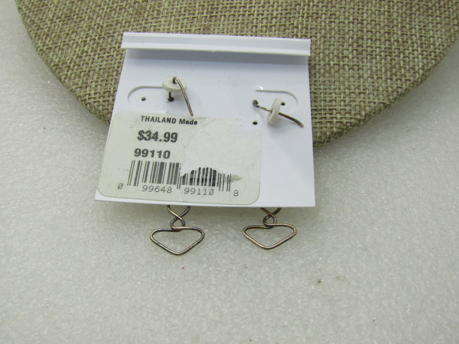 Vintage Marsala Sterling Drop Earrings, On Carad, Pierced, 1.45 gr. - 5