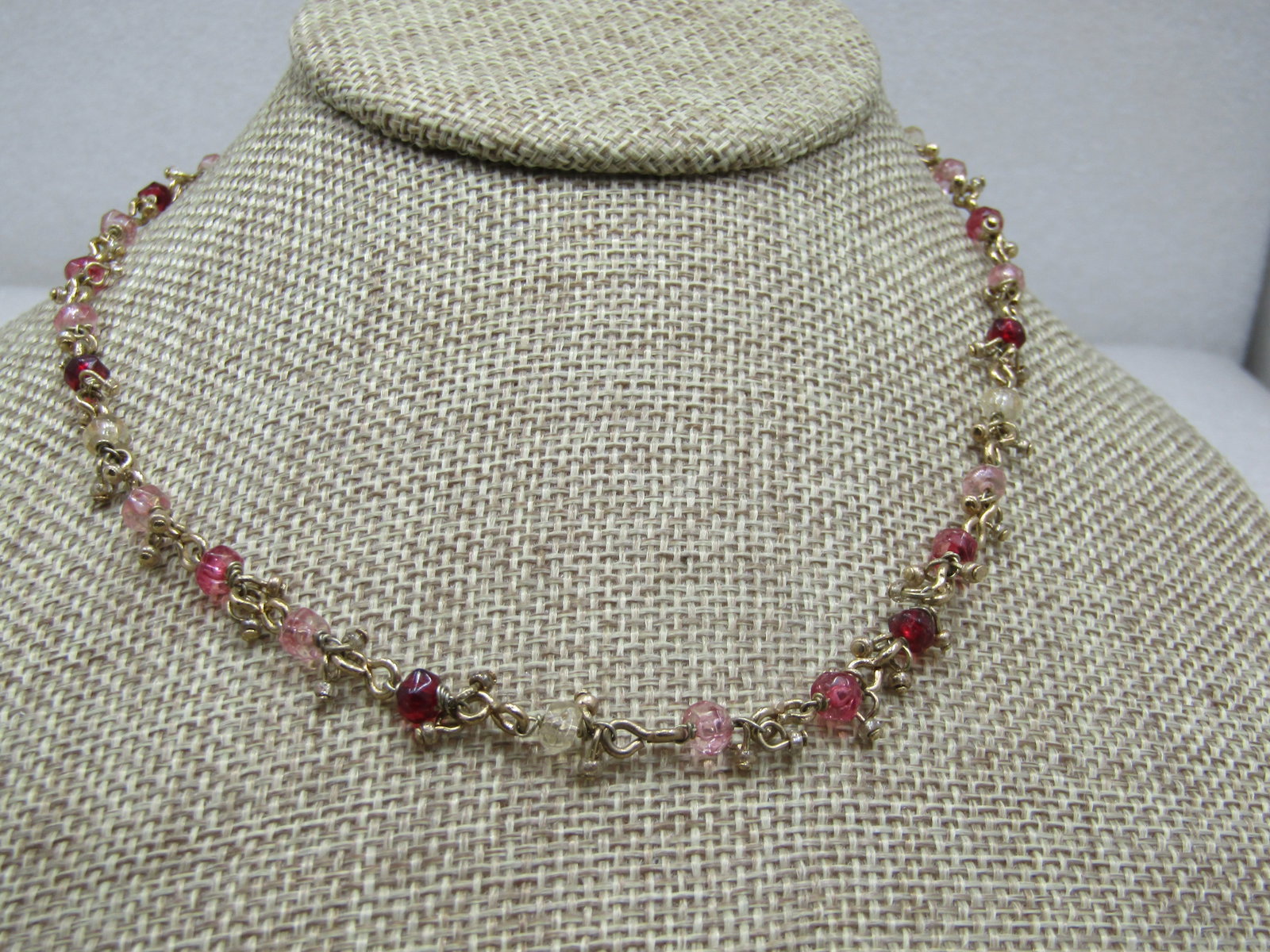 Liz Claiborne Rhinestone Dangle Necklace, 19" (1 of 7)