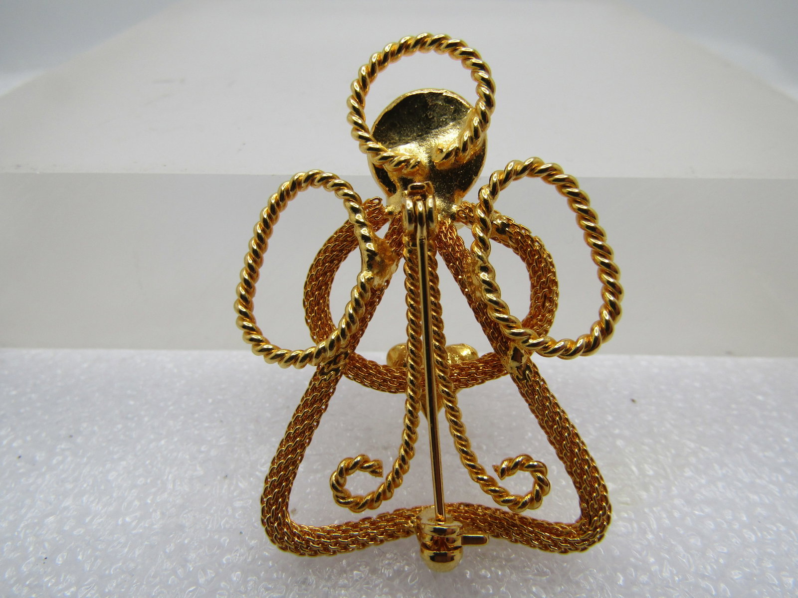 Vintage Angel & Heart Brooch, 1980's-1990's - 4