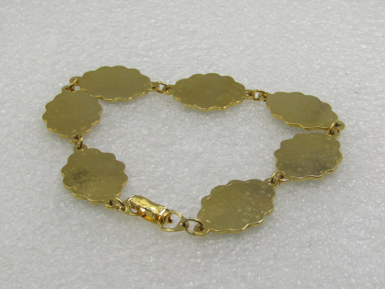 Vintage Green Simulared Paua Shell Bracelet, 8", 1960's-1970's - 5