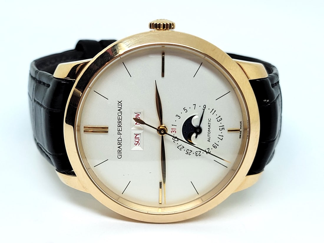 Solid 18k Rose GIRARD PERREGAUX 1966 Ref 49535 Men's Automatic Watch* EXLNT - 3