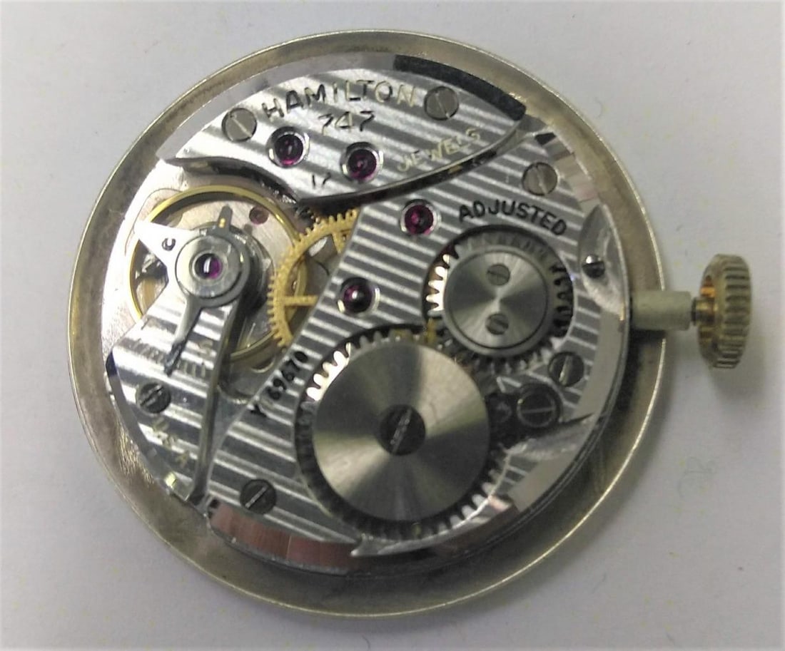 Vintage 14K HAMILTON KIRK Men's Winding Watch 1940s CAl 747* SERVICED - 10