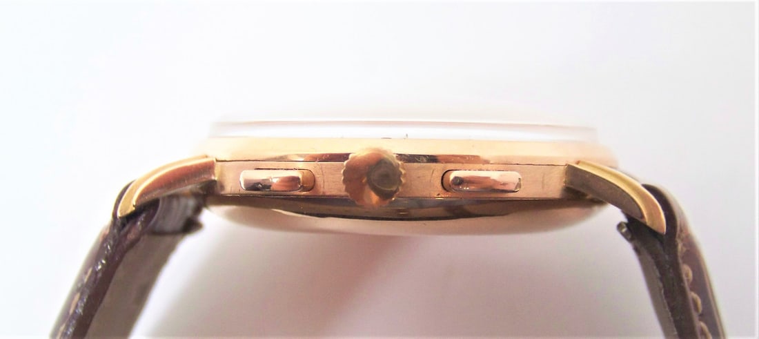 Vintage Mens 18k Rose LEMANIA Chronograph Watch Cal 2855* c.1950s* EXLNT* RARE - 7