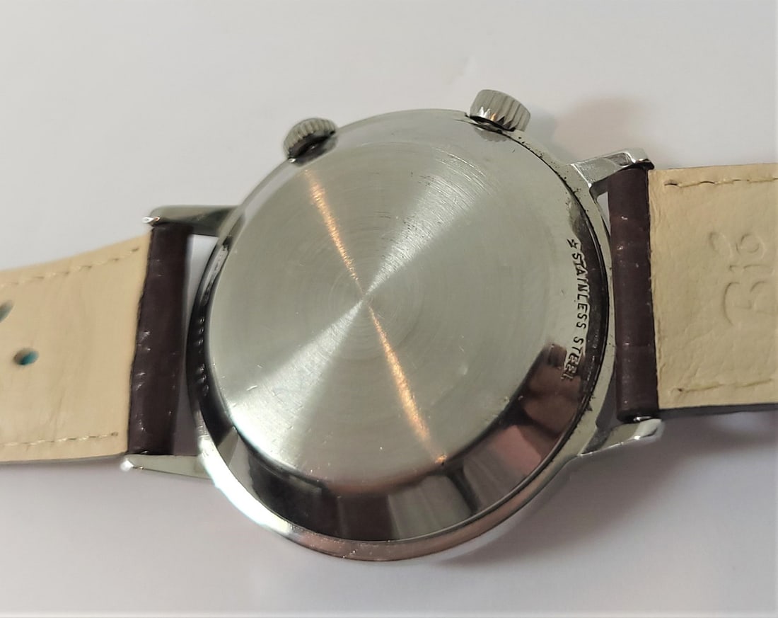 Vintage JAEGER-LeCOULTRE Automatic MEMOVOX Alarm Watch 1960s Cal.916* EXLNT - 8