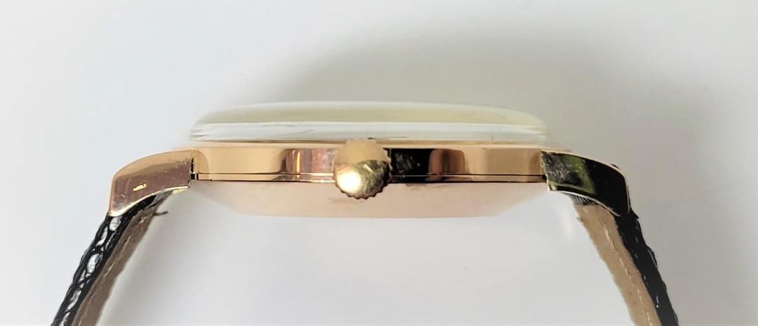 Vintage 18k Rose Gold JAEGER-LeCOULTRE Winding Watch c.1950s Cal P449 /4G EXLNT - 3